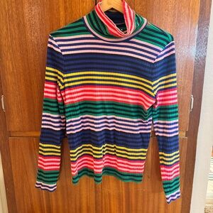 Boden Anna Ribbed Roll Neck Top